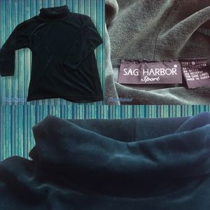 Green velour turtleneck size small